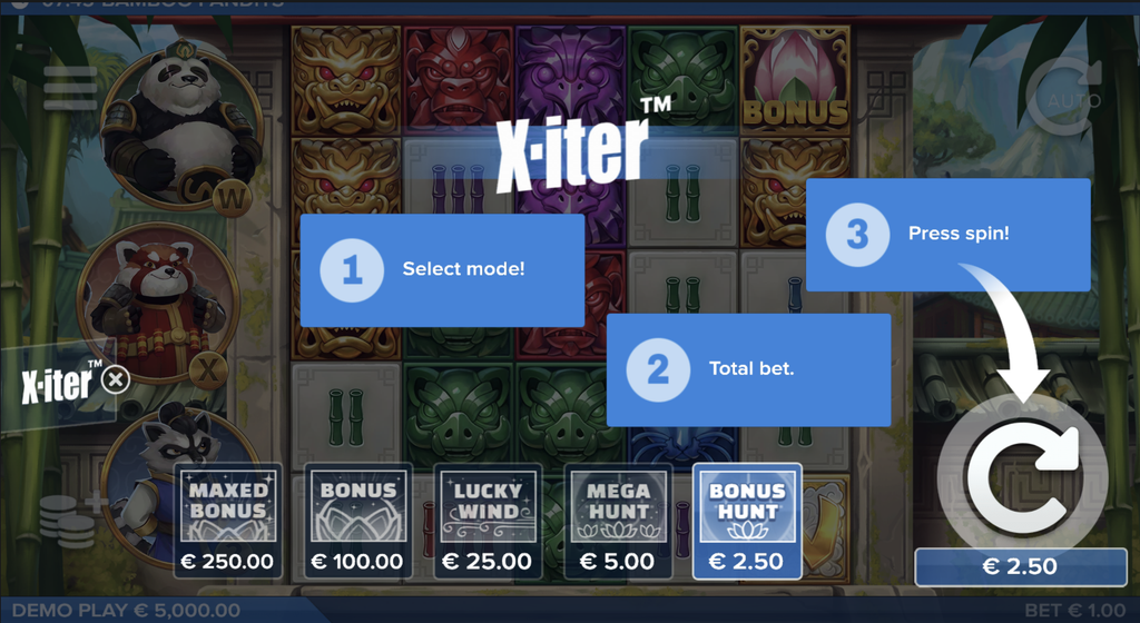 Bonus buy slot features